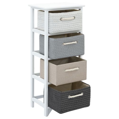 Armoire De Rangement 4 Tiroirs Bois