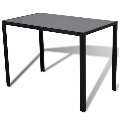 Ensemble De Table Pour Salle À Manger Cinq Pièces Noir