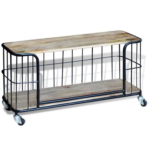 Meuble TV 100x40x45 Cm Bois De Manguier Massif