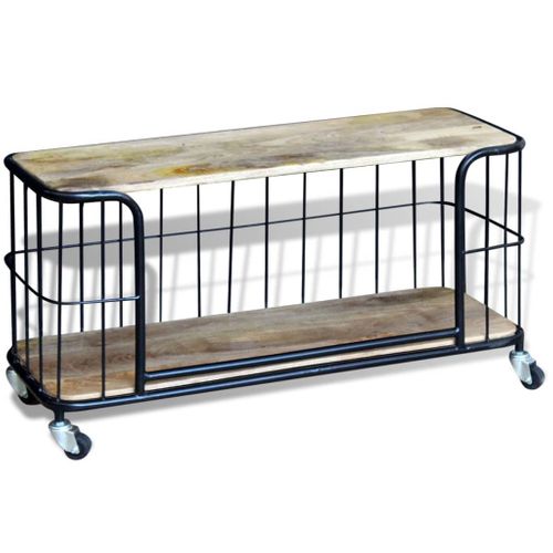 Meuble TV 100x40x45 Cm Bois De Manguier Massif