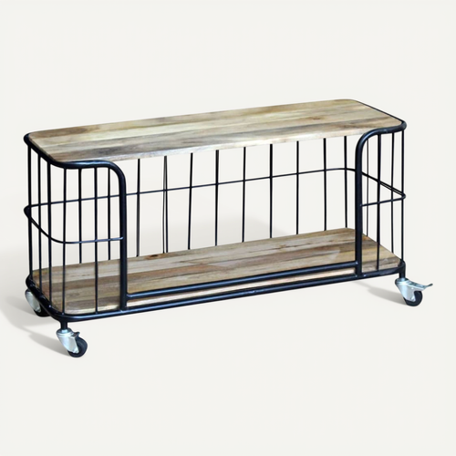 Meuble TV 100x40x45 Cm Bois De Manguier Massif