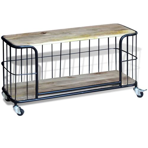 Meuble TV 100x40x45 Cm Bois De Manguier Massif