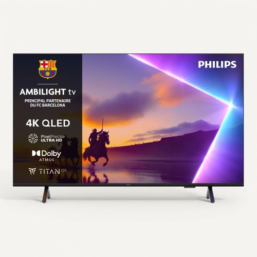 Téléviseur 4K QLED 50'' 126 cm PHILIPS 50PUS8500 vue de face