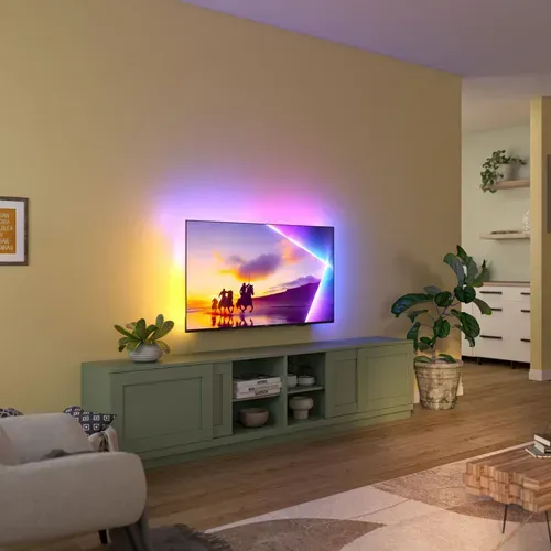 Téléviseur 4K QLED 65'' 164 cm PHILIPS 65PUS8550/12 vue d'ambiance 1
