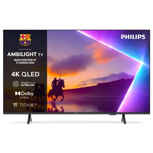 Téléviseur 4K QLED 65'' 164 cm PHILIPS 65PUS8550/12 vue de face