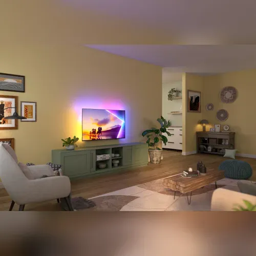 Téléviseur 4K QLED 75'' 189 cm PHILIPS 75PUS8500 vue d'ambiance 1