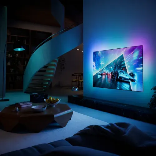 Téléviseur 4K OLED 55'' 139 cm PHILIPS 55OLED761 vue d'ambiance 1