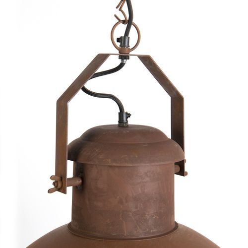 Lampe Suspendue Engine Rouille Et Or à L'intérieur