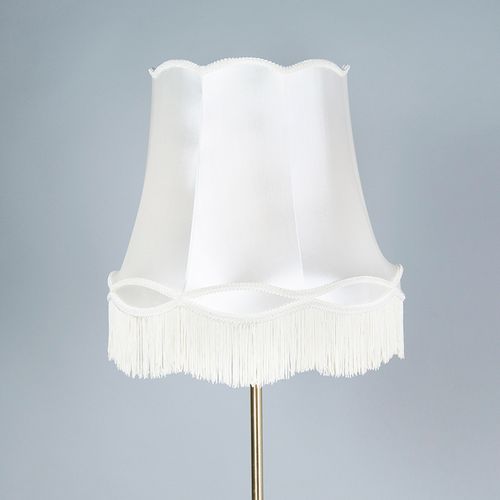 Lampadaire Rétro En Laiton Avec Abat-jour Granny Crème 45 Cm - Kaso