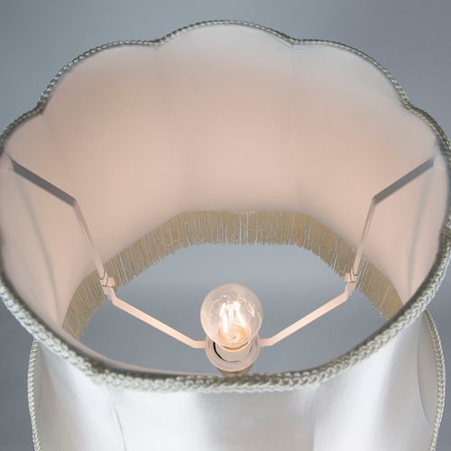 Lampadaire Rétro En Laiton Avec Abat-jour Granny Crème 45 Cm - Kaso