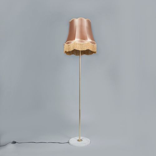 Lampadaire Rétro Laiton Avec Abat-jour Granny Or 45 Cm - Kaso