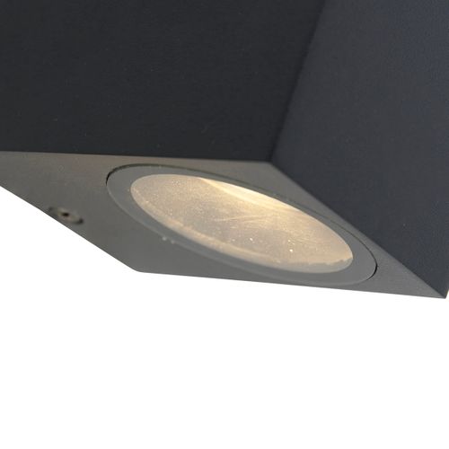 Set 2 Applique Moderne Da Esterno IP44 In Nero - Firstchoicelighting Per Giardino E Veranda - Foto 2