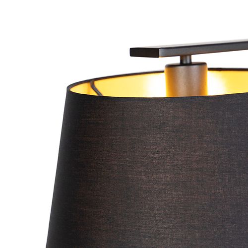 Suspension 1036, à 3 Lampes, Noire-dorée