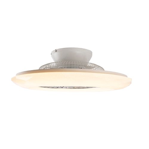 Ventilateur De Plafond Argenté Avec LED à Effet étoile, Dimmable - Clima