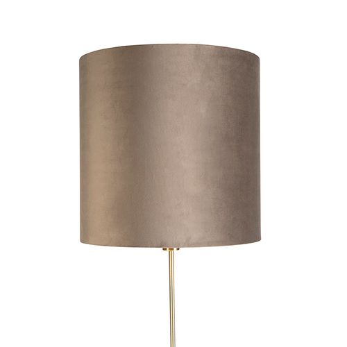 Lampenkap cilinder 40-40-30 cm PALATA taupe - De Woon Winkel
