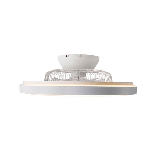 Ventilateur De Plafond Blanc Avec Effet étoile à Intensité Variable - Climo