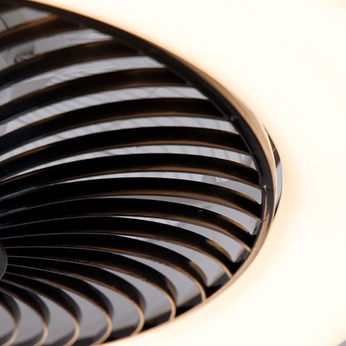 Ventilateur De Plafond Noir Avec LED Et Télécommande - Clima
