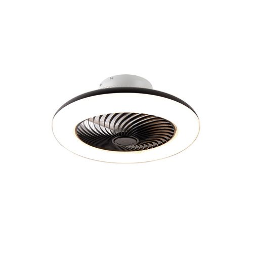 Ventilateur De Plafond Noir Avec LED Et Télécommande - Clima