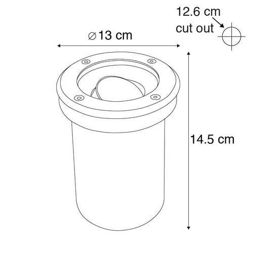 Spot De Sol Extérieur Intelligent En Acier Inoxydable Avec Wifi Gu10 Ip65 - Delux