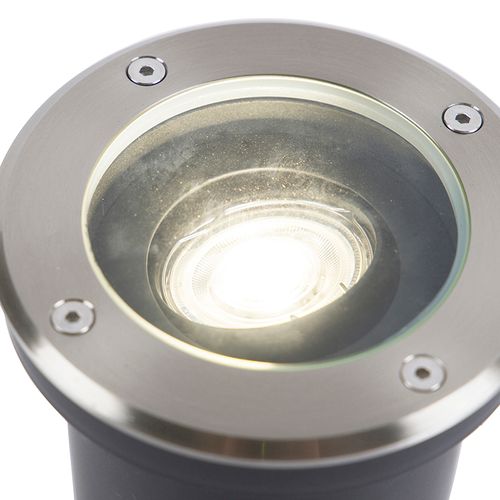 Spot De Sol Extérieur Intelligent En Acier Inoxydable Avec Wifi Gu10 Ip65 - Delux