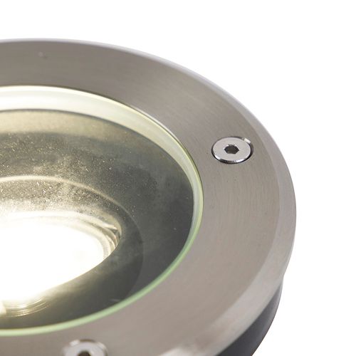 Spot De Sol Extérieur Intelligent En Acier Inoxydable Avec Wifi Gu10 Ip65 - Delux