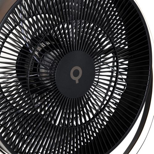 Ventilateur Sur Pied Trépied Noir Avec LED 3 Niveaux De Luminosité Réglable - Marleen