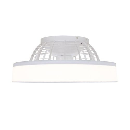 Ventilateur De Plafond Blanc Avec Effet étoilé 47cm LED Incluse Dimmable Avec Télécommande - Emily