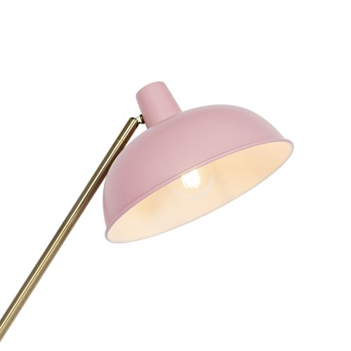 Lampadaire Rétro Rose Et Bronze - Milou