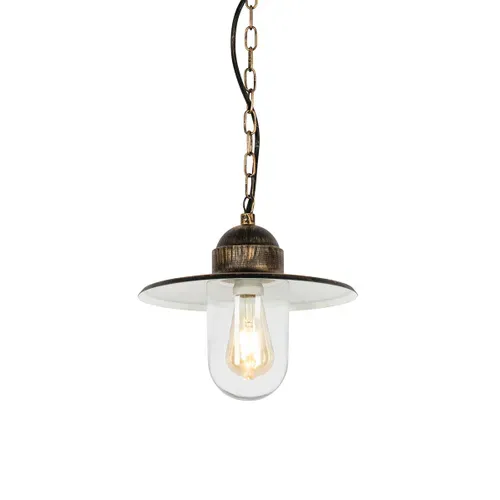 Suspension Extérieure Rurale Or Antique Ip44 - Kansas