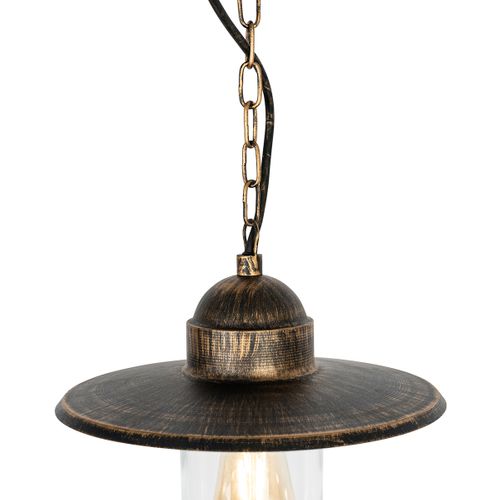 Suspension Extérieure Rurale Or Antique Ip44 - Kansas