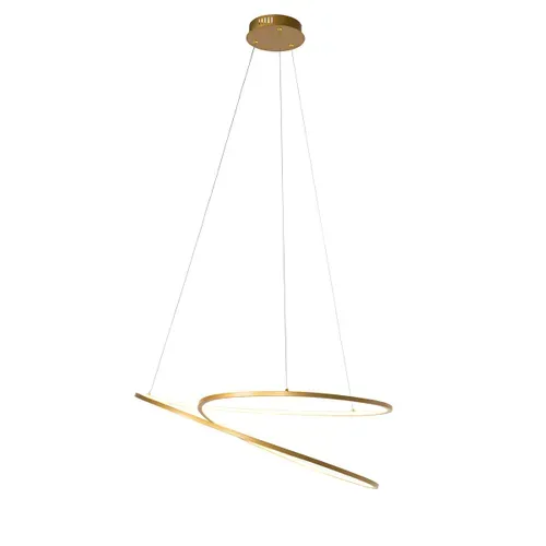 Lampe à Suspension Design Dorée 72 Cm Avec LED Dimmable En 3 Étapes - Rowan