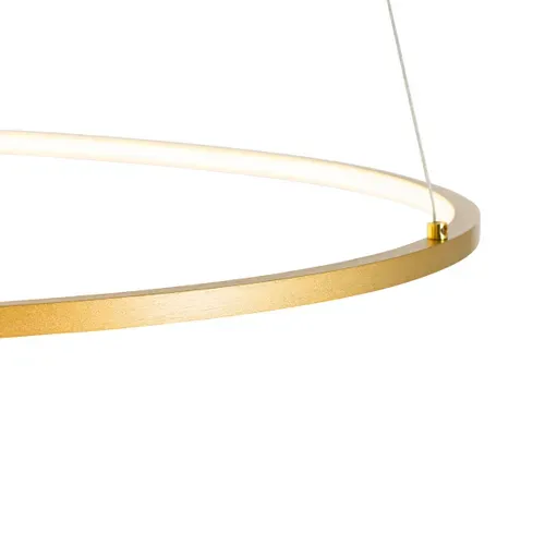 Lampe à Suspension Design Dorée 72 Cm Avec LED Dimmable En 3 Étapes - Rowan