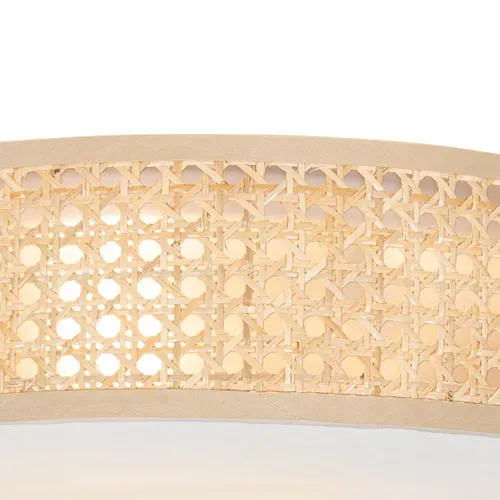 Plafonnier Oriental Rotin 40 Cm 3 Lumières - Tromma