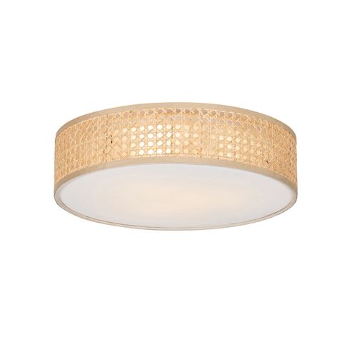 Plafonnier Oriental Rotin 40 Cm 3 Lumières - Tromma