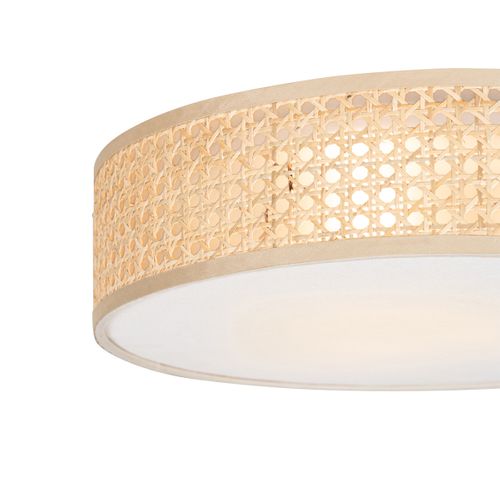 Plafonnier Oriental Rotin 40 Cm 3 Lumières - Tromma