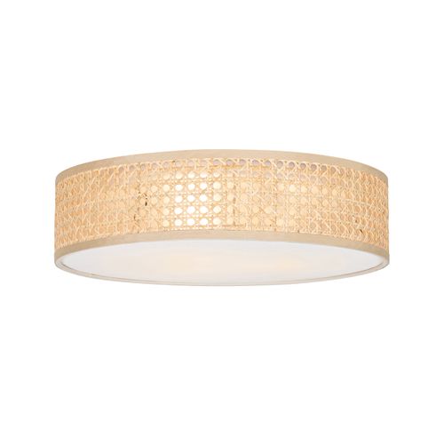Plafonnier Oriental Rotin 40 Cm 3 Lumières - Tromma