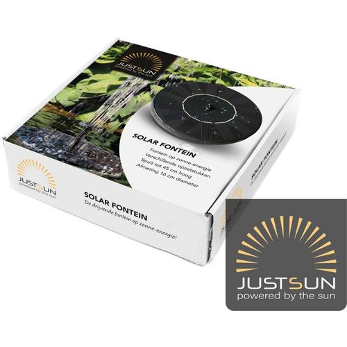 Fontaine Extérieure Ronde En Résine Alimentation Solaire Fontaine + Batterie + Éclairage