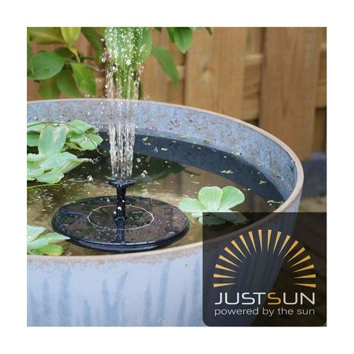 Fontaine Extérieure Ronde En Résine Alimentation Solaire Fontaine + Batterie + Éclairage