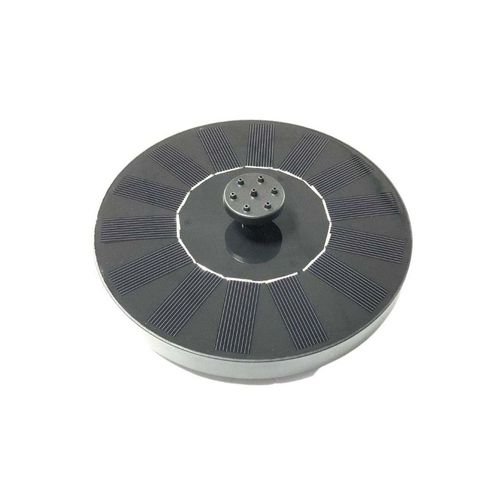 Fontaine Extérieure Ronde En Résine Alimentation Solaire Fontaine + Batterie + Éclairage