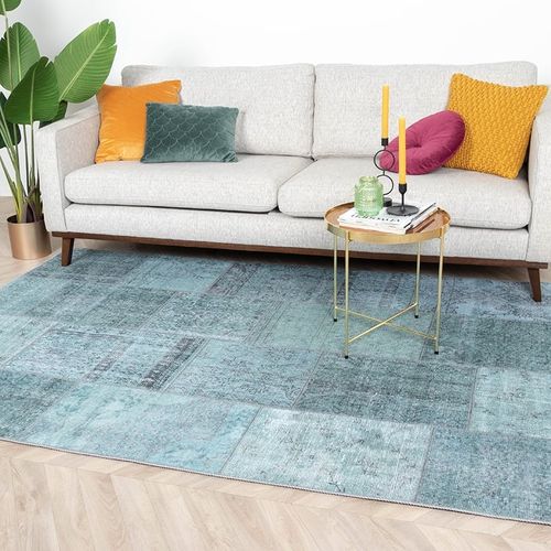Tapis Patchwork - Estate Bleu/vert - Rectangle - 190x290 Cm