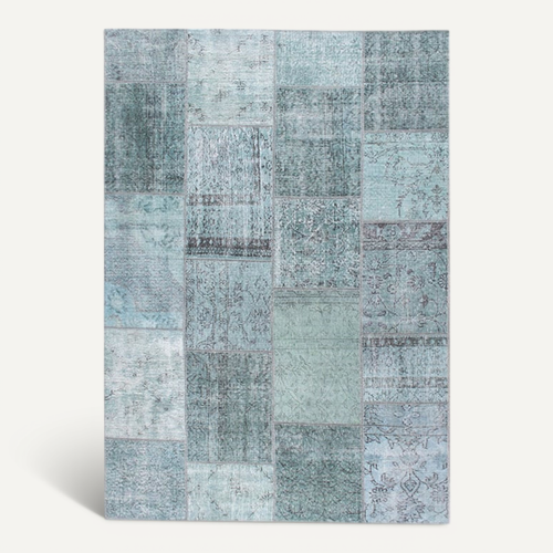 Tapis Patchwork - Estate Bleu/vert - Rectangle - 190x290 Cm