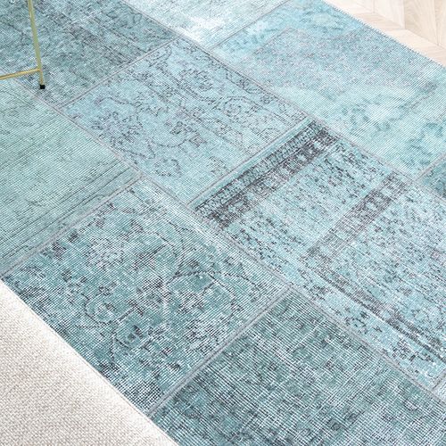Tapis Patchwork - Estate Bleu/vert - Rectangle - 190x290 Cm