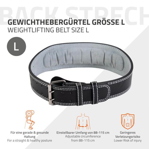 Ceinture D'Haltérophilie WFX Cuir 10.2cm - Soutien Lombaire Rembourré Pour Musculation
