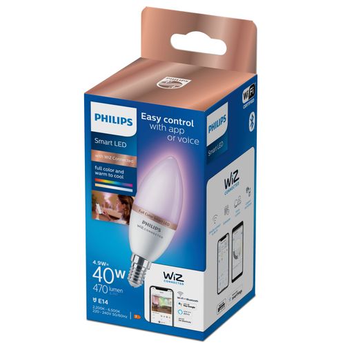Ampoule LED connectée flamme WIZ E14 Blancs & Couleurs