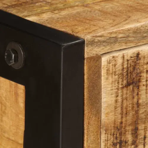Buffet Avec 3 Tiroirs 110x35x75 Cm Bois De Manguier Massif