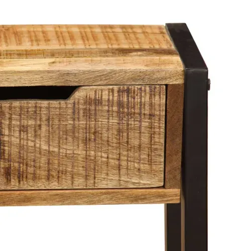 Buffet Avec 3 Tiroirs 110x35x75 Cm Bois De Manguier Massif