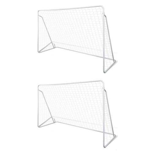 Filets De But De Football Acier 2 Pièces 240x90x150 Cm