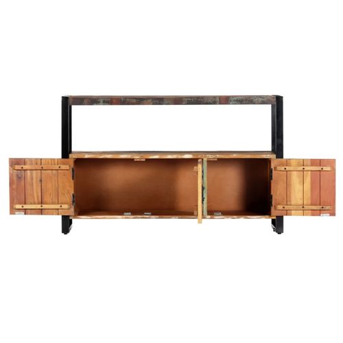 Buffet 120x30x75 Cm Bois De Récupération Solide