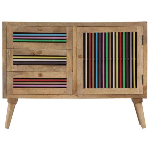 Buffet 100 X 30 X 75 Cm Bois De Manguier Massif