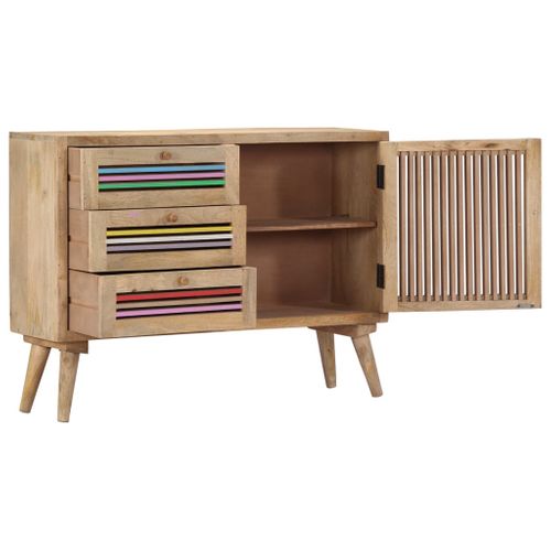 Buffet 100 X 30 X 75 Cm Bois De Manguier Massif